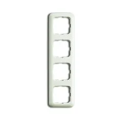 Universal Busch Jaeger Duro 2000 SI 2514-212 Rahmen 4Fach Weiß Ral 1013 Horizontal Und Vertikal IP 20