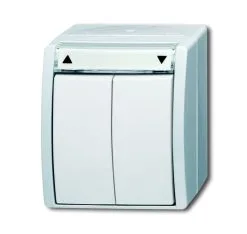 Universal Busch Jaeger Jalousieschalter 2601/4 W-54 Alpinweiß Ocean Aufputz