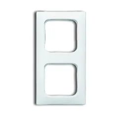 Universal Busch Jaeger Rahmen Reflex SI 2512-214K-102 Alpinweiss Ral 9010 IP 20 Für Geräteeinbaukanal 2f