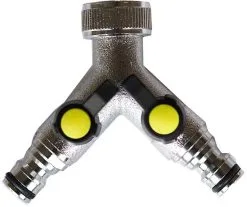 Ewuaqua 2-Wege-Ventil 73465C Mit Schlauchverbindung, 3/4", Verchromt