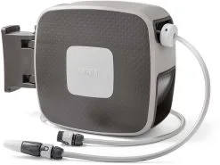 Ewuaqua Wandschlauchbox 72098 35 M, 1/2" Gewebeverstärkter Schlauch, Automatisch