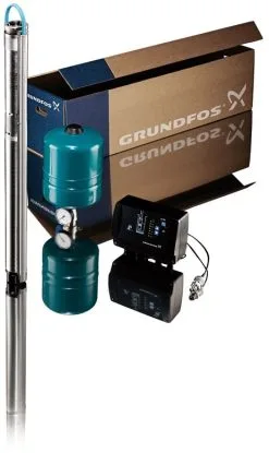 Grundfos Unterwasserpumpe 96524503 Mit 40 M Unterwasserkabel 3x 1,5 Qmm Flach