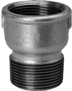 Schmidt, Hermann Hermann Schmidt Temperguss 246 Muffe 13246010 DN 20 X 15, 3/4" X 1/2", Reduziert, IG/AG, Verzinkt