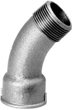 Schmidt, Hermann Hermann Schmidt Temperguss 40 Bogen 13040040 DN 40, 1 1/2", 45°, IG/AG, Verzinkt