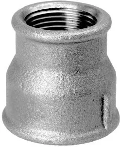 Schmidt, Hermann Hermann Schmidt Temperguss Reduktionsmuffe 13240014 DN 25 X 15, 1" X 1/2", IG/IG, Verzinkt