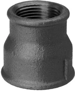 Schmidt, Hermann Hermann Schmidt Temperguss Reduktionsmuffe 14240028 DN 40 X 32, 1 1/2" X 1 1/4", IG/IG, Schwarz