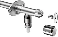 Schell Frostsichere Außenarmatur 039960399 DN 15, Mattchrom, Komplettarmatur, Mit Rohrbelüfter