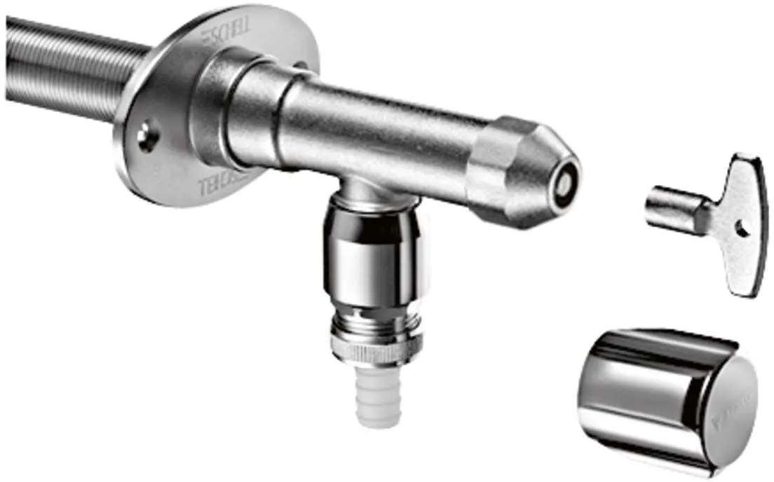 Schell Frostsichere-Außenarmatur 039980399 DN 15, Mattchrom, Installationsbausatz, Mit Rohrbelüfter 3 Schell Frostsichere-Außenarmatur 039980399 DN 15, Mattchrom, Installationsbausatz, Mit Rohrbelüfter