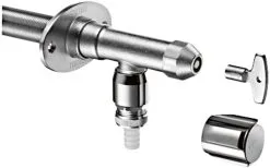 Schell Polar II Außenwandventil 039970399 Frostsicher, Mattchrom, Ohne Rohrbelüfter