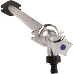 Seppelfricke SEPP Eis-Basis Außenwandventil 0536077 DN 15, Messing Verchromt, Frostsicher, Steckschlüssel/Kronengriff