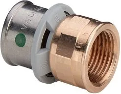 Viega Sanfix-P Übergangsstück 304867 16 Mm X Rp 1/2, Mit SC-Contur, Rotguss