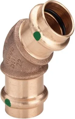 Viega Sanpress Bogen 111670 28 Mm, 45°, Mit SC-Contur, Rotguss Oder Siliziumbronze