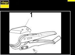 Viega Schere 117047 12-25mm, Für PE-Xc-Rohre, Stahl -Werkzeug Verkaufsgeschäft Viega Schere 117047 12 25mm fuer PE Xc Rohre Stahl 1