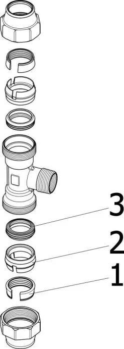 Viega T-Stück Maxiplex 20 Mm X 1/2" AG, Rotguss -Werkzeug Verkaufsgeschäft Viega T Stueck Maxiplex 20 mm x 1 2 AG Rotguss 2