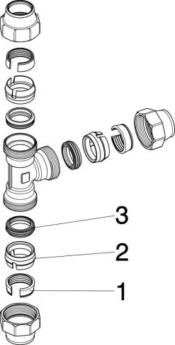 Viega T-Stück Maxiplex 25 Mm, Rotguss, Gleichseitig -Werkzeug Verkaufsgeschäft Viega T Stueck Maxiplex 25 mm Rotguss gleichseitig 2