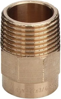 Viega Übergangsnippel 15 Mm X 3/4" AG, Rotguss