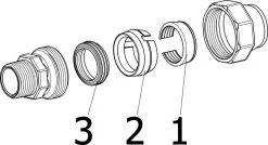 Viega Verschraubung Maxiplex 9011 25 Mm X 3/4" AG, Rotguss -Werkzeug Verkaufsgeschäft Viega Verschraubung Maxiplex 9011 25 mm x 3 4 AG Rotguss 2