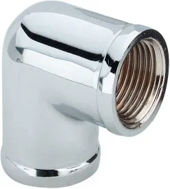 Viega Winkel 1612 1/2" RP, 90°, Messing, Verchromt