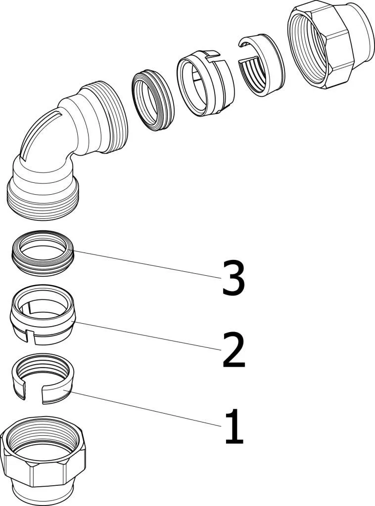 Viega Winkelkupplung Maxiplex 9027 25 Mm, Rotguss 5 Viega Winkelkupplung Maxiplex 9027 25 Mm, Rotguss – Bild 3