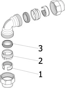 Viega Winkelkupplung Maxiplex 9027 50 Mm, Rotguss -Werkzeug Verkaufsgeschäft Viega Winkelkupplung Maxiplex 9027 50 mm Rotguss 2
