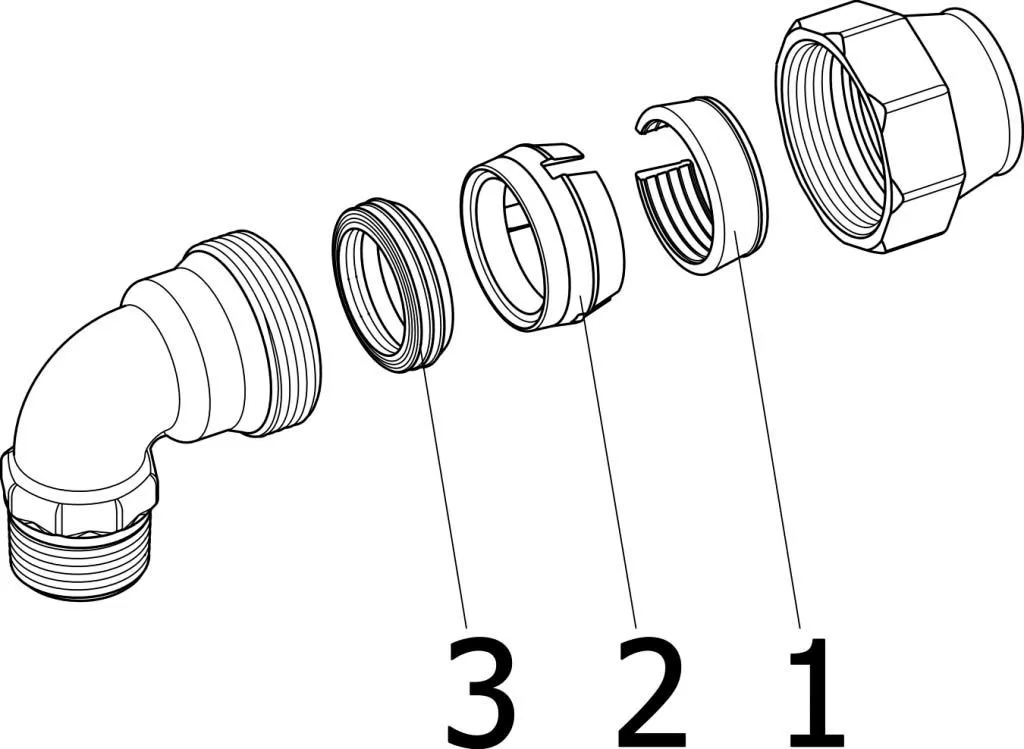 Viega Winkelverschraubung Maxiplex 9021 50 Mm X 1 1/2" AG, Rotguss 5 Viega Winkelverschraubung Maxiplex 9021 50 Mm X 1 1/2" AG, Rotguss – Bild 3