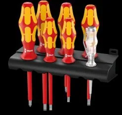 Wera Kraftform Schraubendrehersatz 05006147001 160 I/7 Plus Serie 100 + Rack / 7-teilig